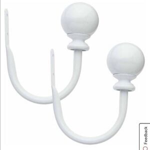 Bali Ball Curtain Holdbacks White